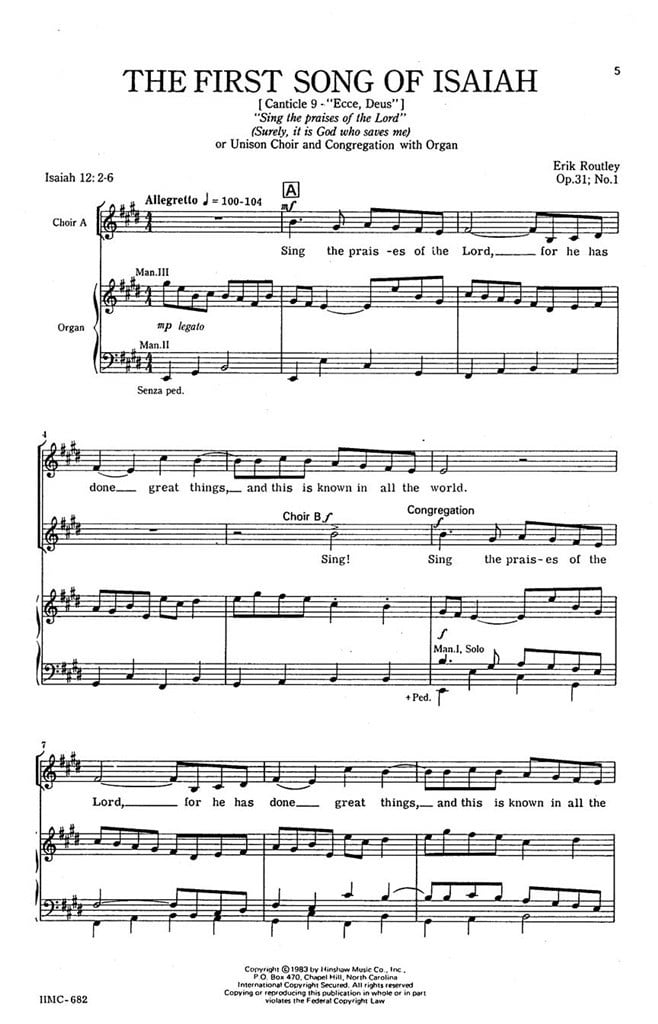 The First Song Of Isaiah